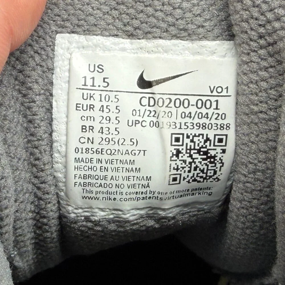 Nike Renew Fusion Running Shoes Men's 11.5  Grey Fog Athletic Training‎ Sneakers